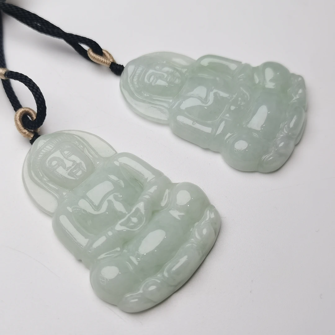 翡翠观音吊坠赠绳子【多样性发货】51*34*6