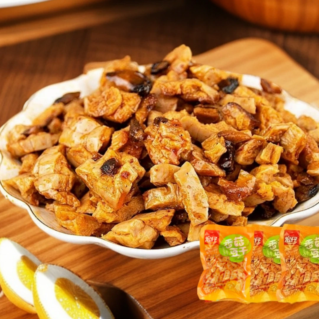 【宏仔】香菇豆干1500g（【±30g】【42包左右】）麻辣味*1