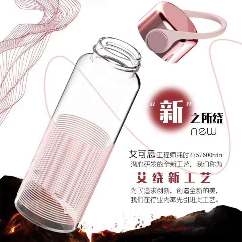 C550便携式高硼硅玻璃杯大容量咖啡杯随手杯 350ML