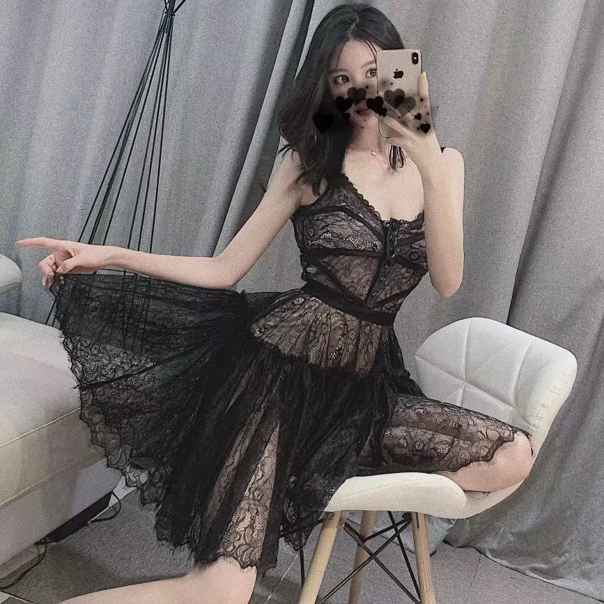 400-499LYQ深圳南油特价孤品捡漏气质百搭时尚辣妹显瘦仙女连衣裙