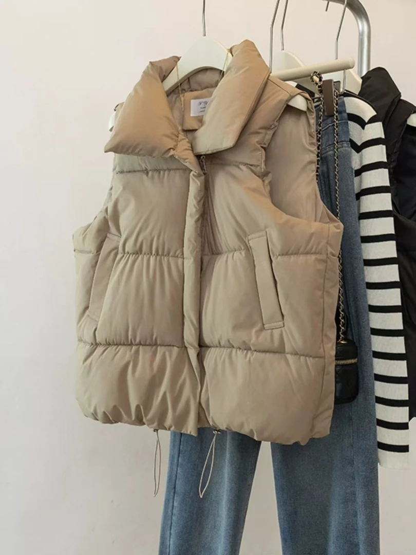 【现0271号 白色保暖马甲】--姐妹服装2店