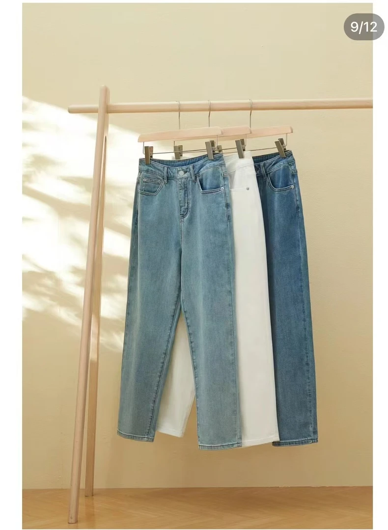 【现 9074号 浅蓝色牛仔裤】--姐妹服装2店