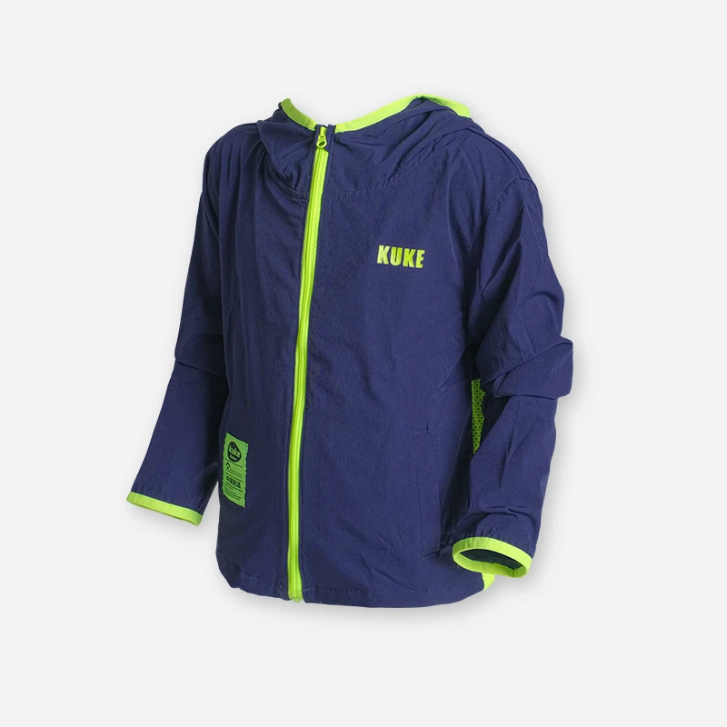 酷克KUKE儿童运动风衣赛事包套装防风衣冲锋衣