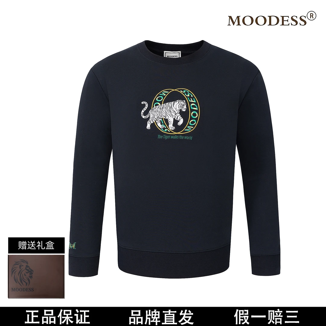 【港澳直发】MOODESS 【白虎】 高定奢品 重工刺绣 长袖卫衣