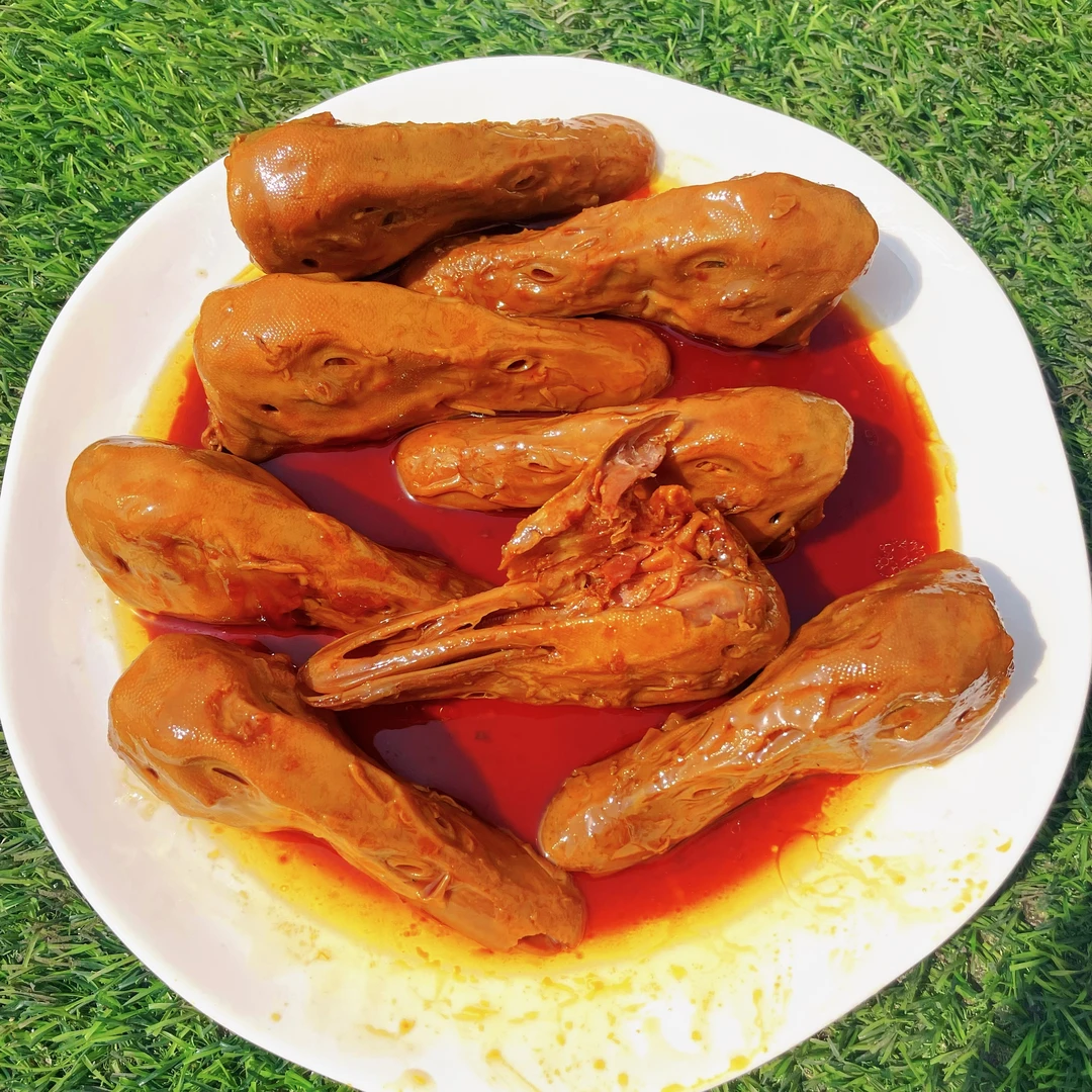 【胖邻良卤】甜辣鸭头 8个 开袋即食