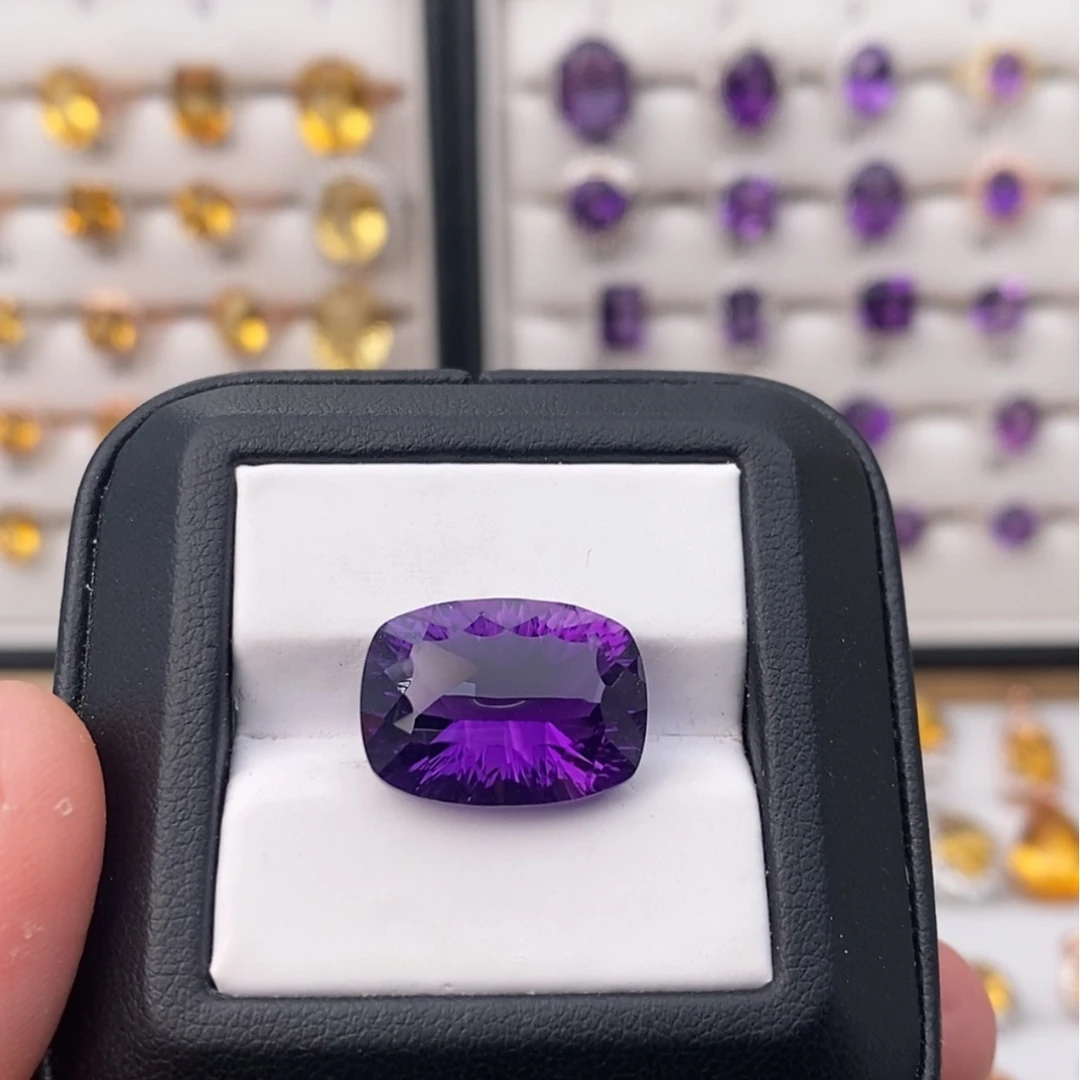 【闪购商品】紫晶纯天然水晶假一赔十银S925镀金镶嵌