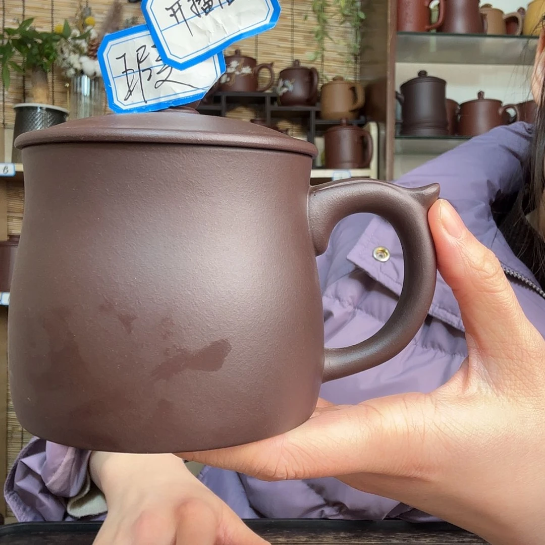 【闪购商品】紫砂茶杯大如意老紫泥