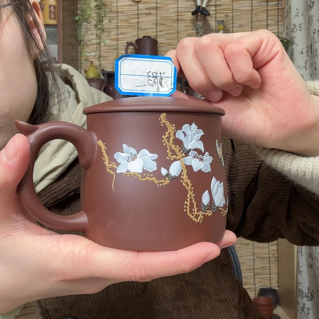 【闪购商品】紫砂茶杯玉兰花瑕