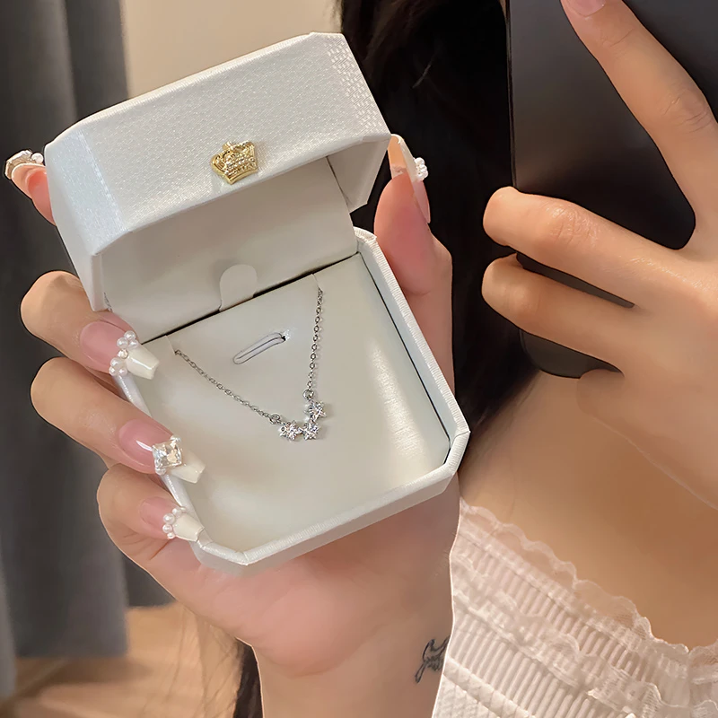 钛钢项链 星星项链ins轻奢小众气质简约百搭精致设计感镶钻锁骨链