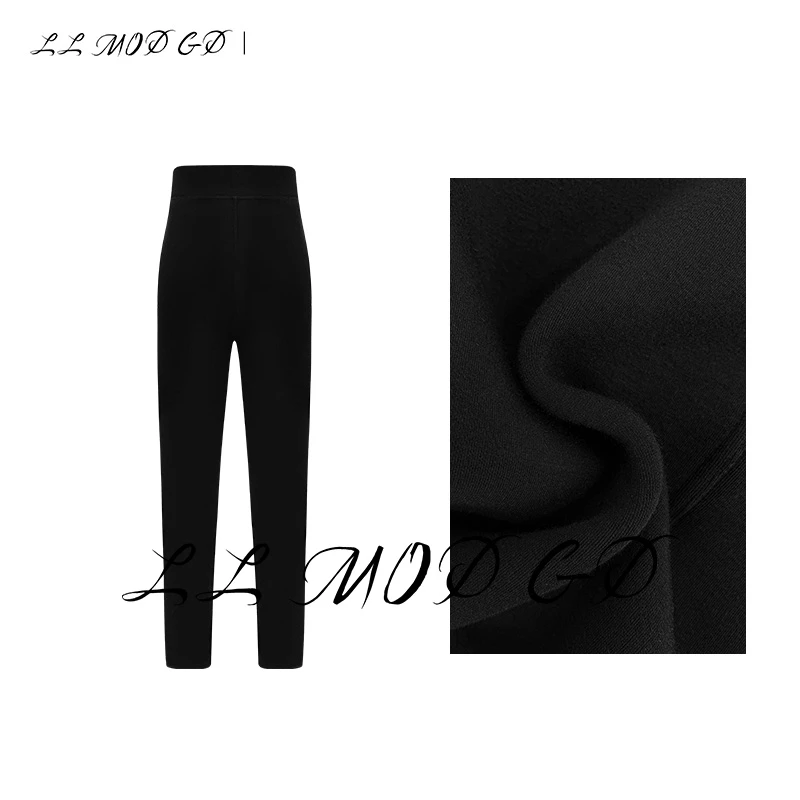 LL MOD GD |秋冬休闲简约潮流百搭发热保暖打底裤女HLL-240434