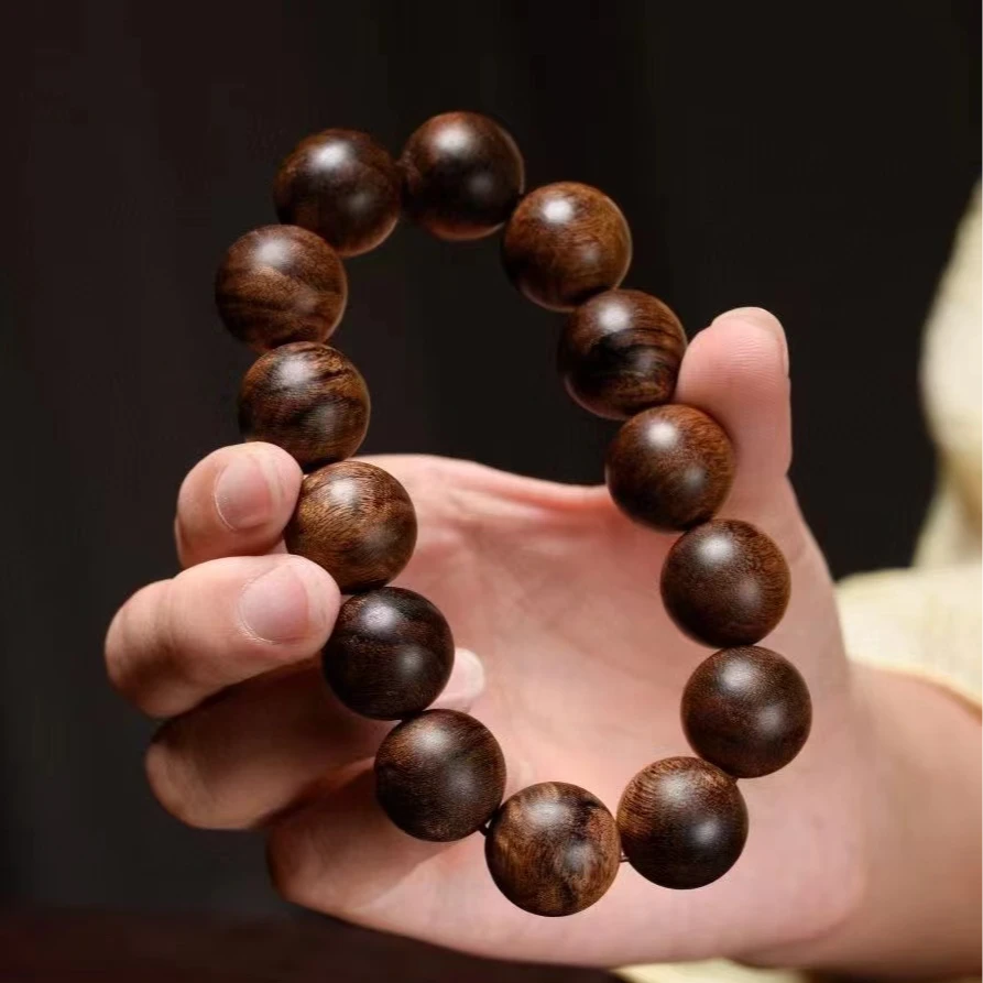 野生越南芽庄棋楠沉水1.6单圈沉香手串