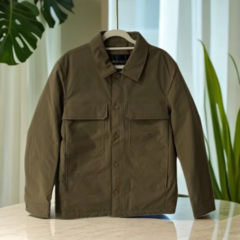 【翻领工装羽绒服3305】冬季男士时尚保暖羽绒服H621