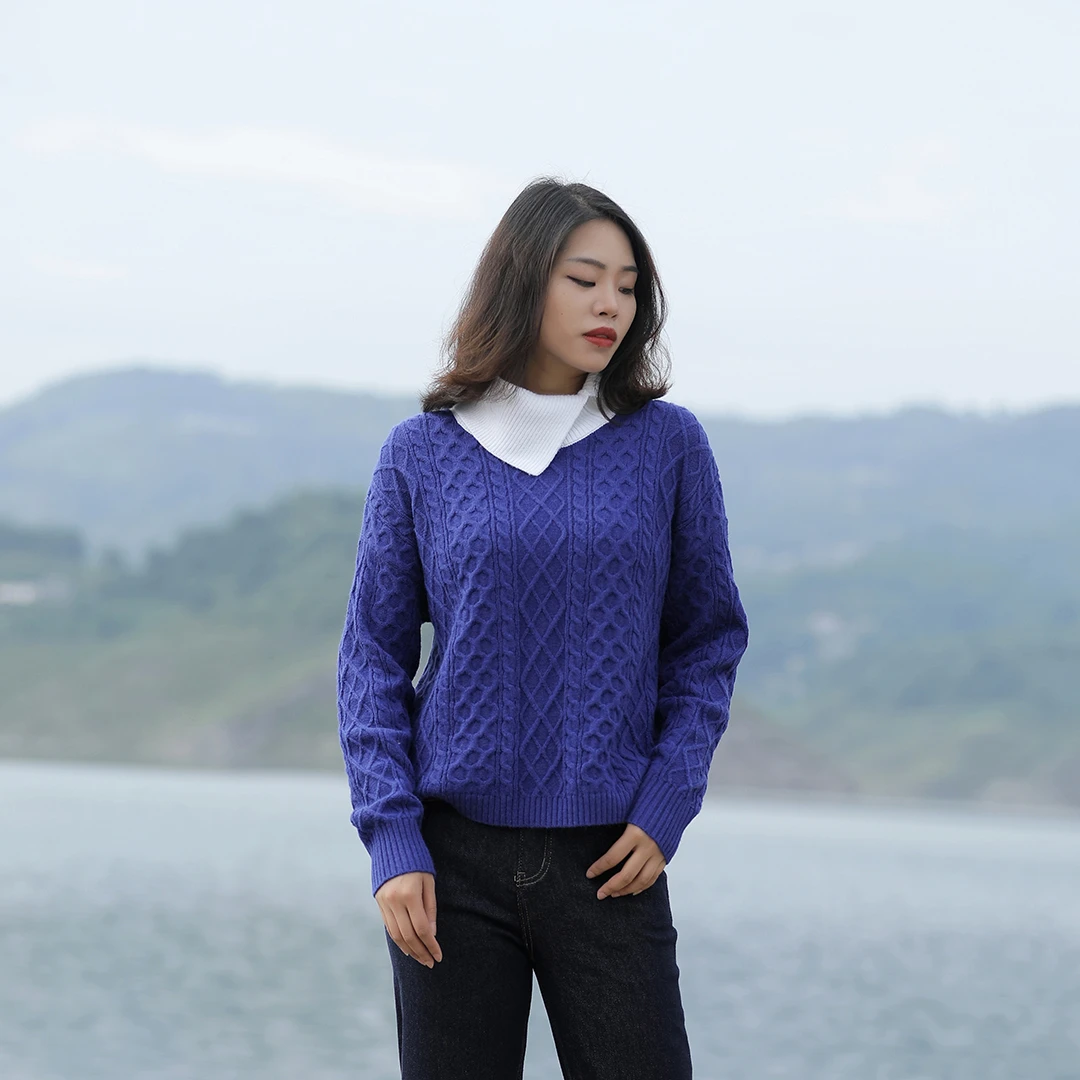 布伊轨道个性休闲百搭毛衣M3125