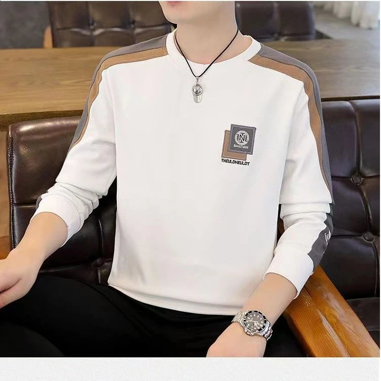 大码断码清男士加厚款百搭卫衣套头潮流圆领秋冬秋季春秋上衣休闲