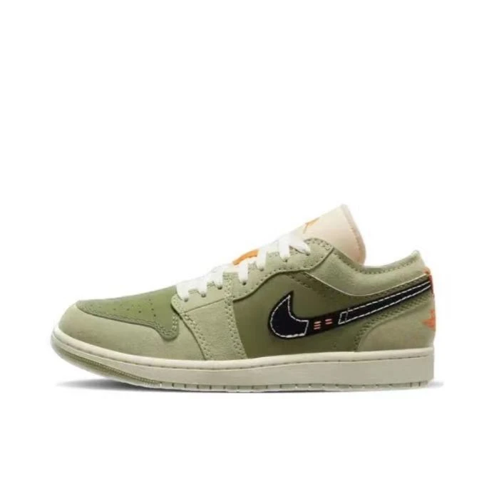 Jordan Air Jordan 1LOw耐磨低帮复古休闲板鞋男款绿色FD6819-300