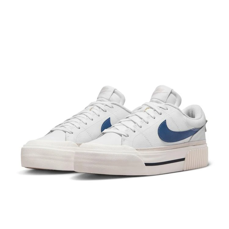 nike耐克正品简约百搭板鞋增高休闲低帮空军经典女鞋DM7590-104