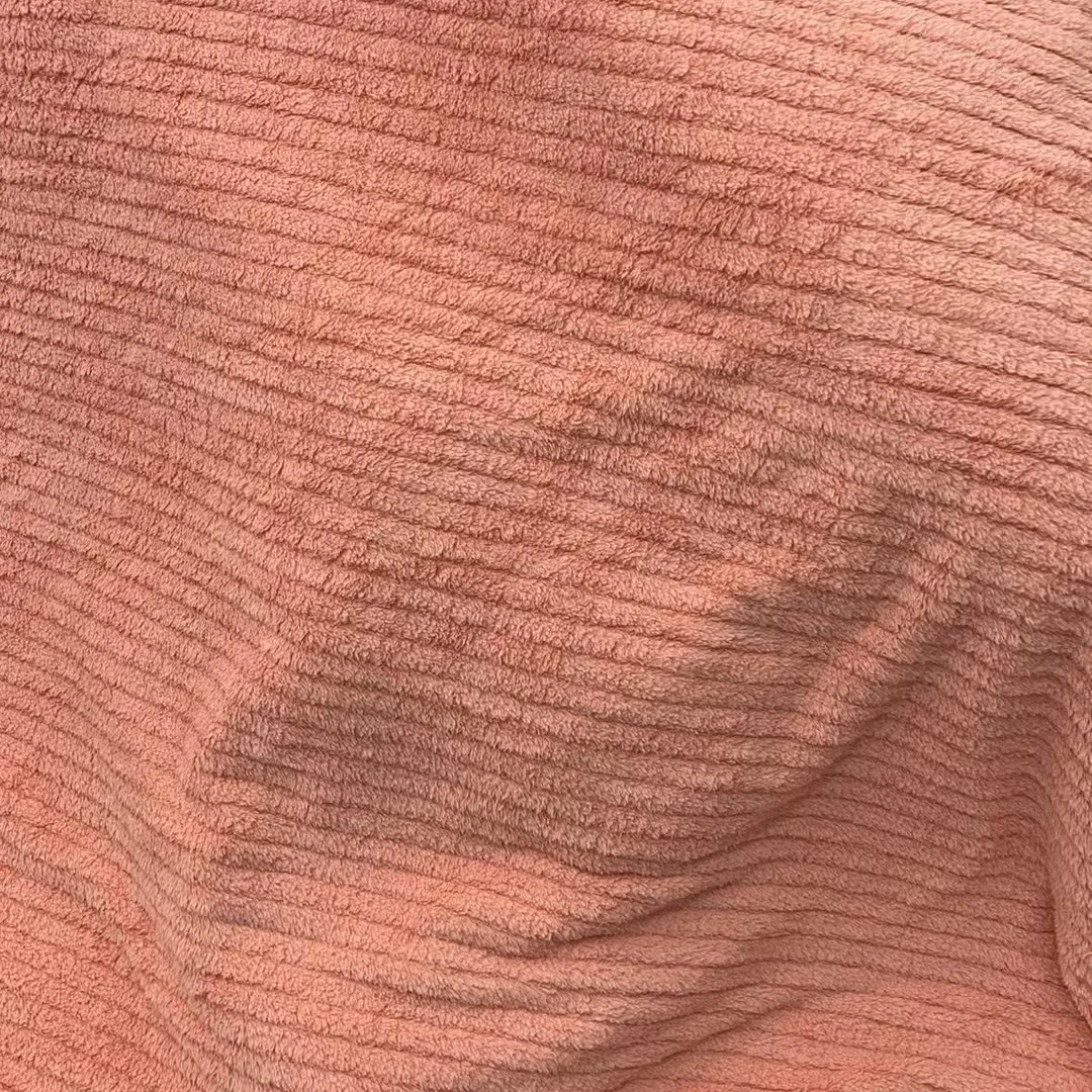 双人尺寸毛毯 塔芙绒竖条纹粉色素色冬天铺床盖保暖绒毛毯