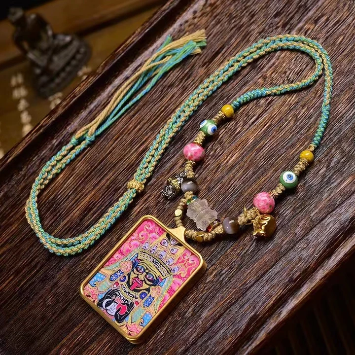 手绘唐卡—扎基拉姆，手绘时尚精美百搭经典男士女士