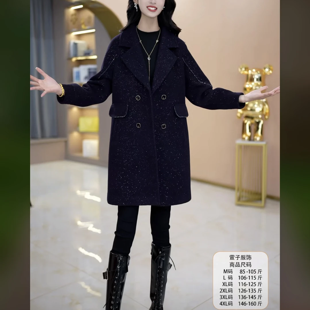 【现货】16154时尚气质韩版外套精致大衣春季休闲减龄洋气风衣显瘦