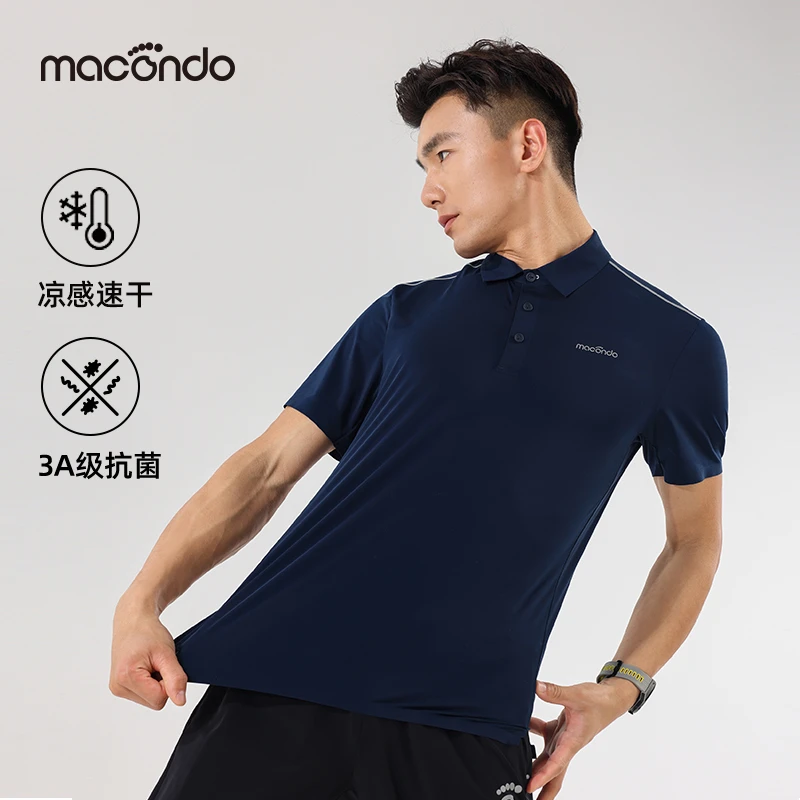 马孔多男子短袖POLO 凉感 吸湿速干 3A级抗菌 跑步运动