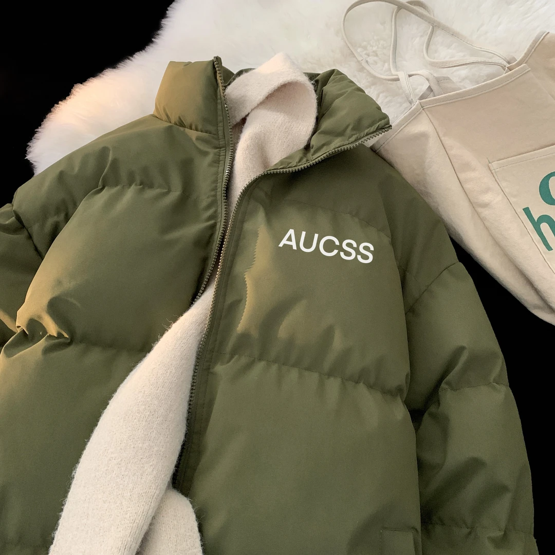 2023冬季新款宽松立领棉服外套男加厚保暖棉衣情侣款百搭休闲棉服