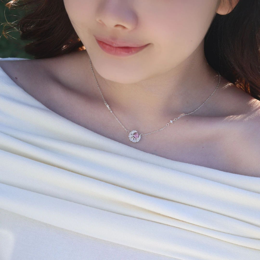 坠链均925银 星月项链女款轻奢小众设计爆款送女朋友生日礼物