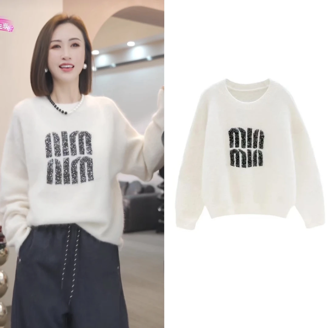 欧货气质轻奢针织毛衣女【心动告白】秋冬季新款高级感时尚休闲上衣