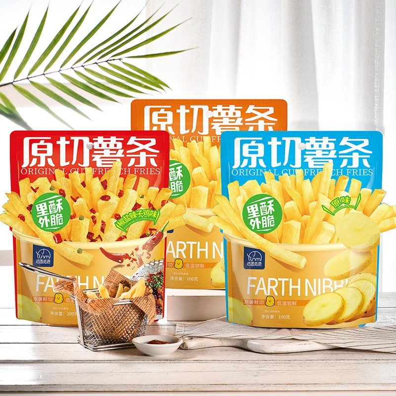 法思觅语原切薯条椒盐辣子鸡蜂蜜黄油原味酥脆网红休闲解馋零食
