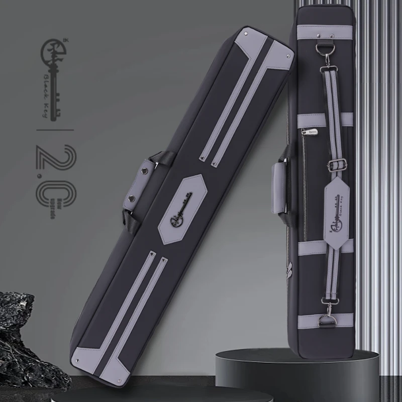 黑钥匙新款灰铠甲8孔大头杆时尚高品质杆包灰色便携加长耐磨杆包