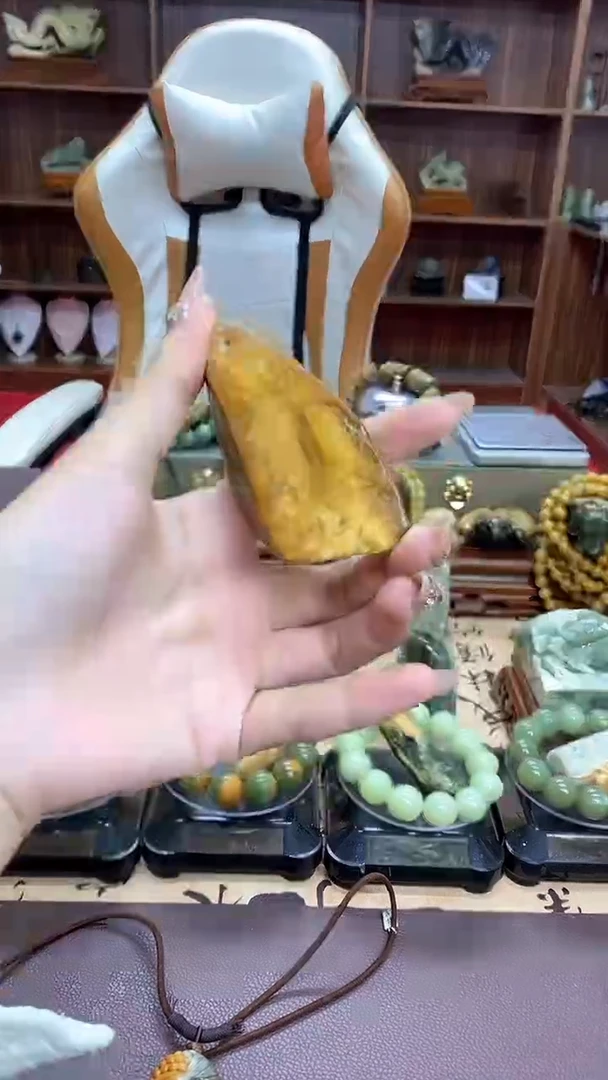 【闪购商品】岫岩河磨玉（透闪石质玉）手把未镶嵌手把