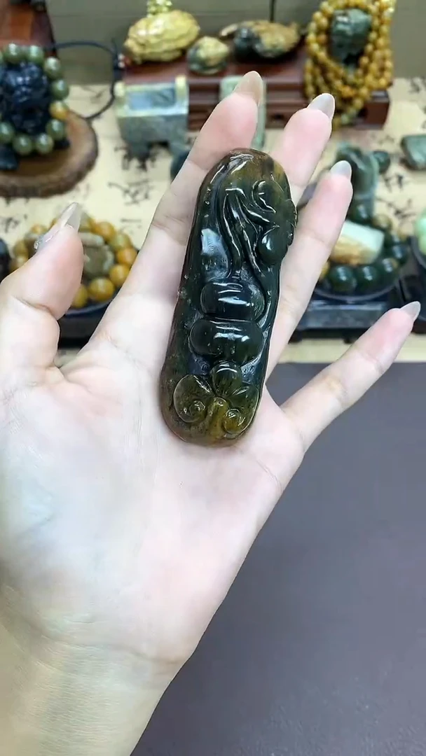 【闪购商品】岫岩河磨玉（透闪石质玉）手把未镶嵌手把