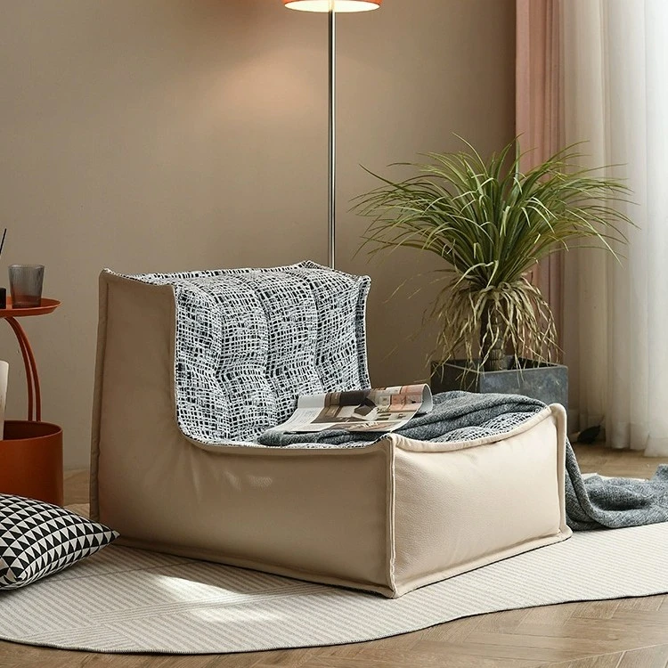 懒人沙发可躺可睡卧室迷你沙发阳台蒲团靠背椅毛毛虫沙发靠背坐垫