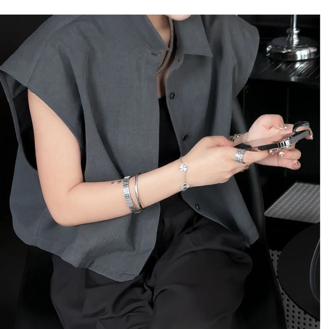 卢尚原创设计无袖衬衫24067