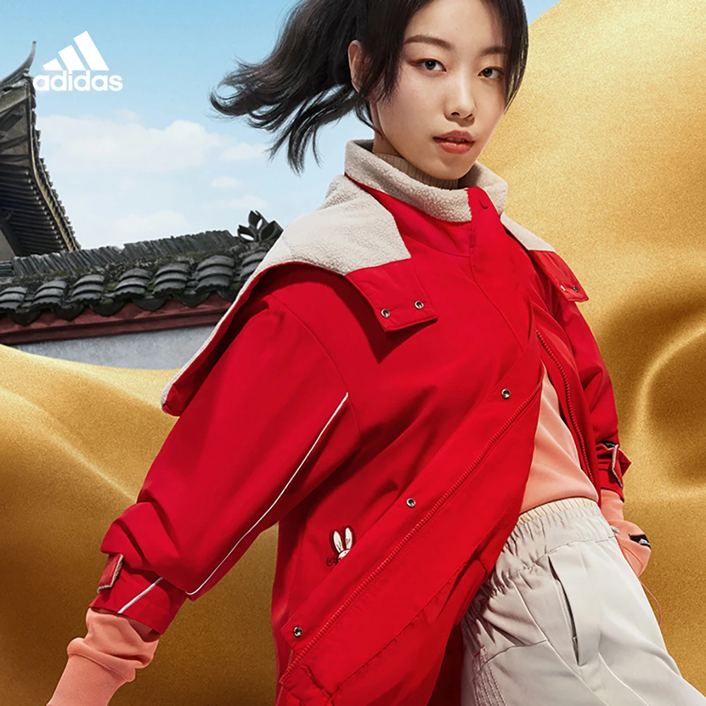 阿迪达斯女款运动连帽夹克外套adidas SP WARM JKT T1 HZ2995