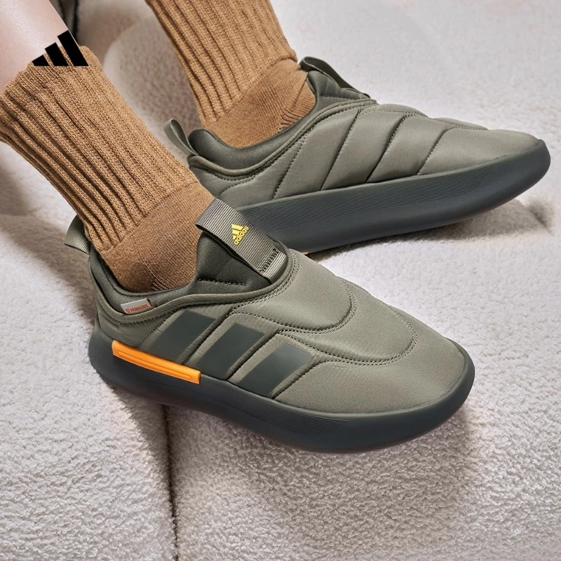 阿迪达斯官方 ADIPUFF面包鞋型男女款保暖耐磨经典运动鞋 IF4228