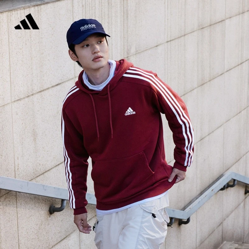 adidas阿迪达斯官方男女秋冬休闲加绒加厚连帽卫衣套头衫 JG5949