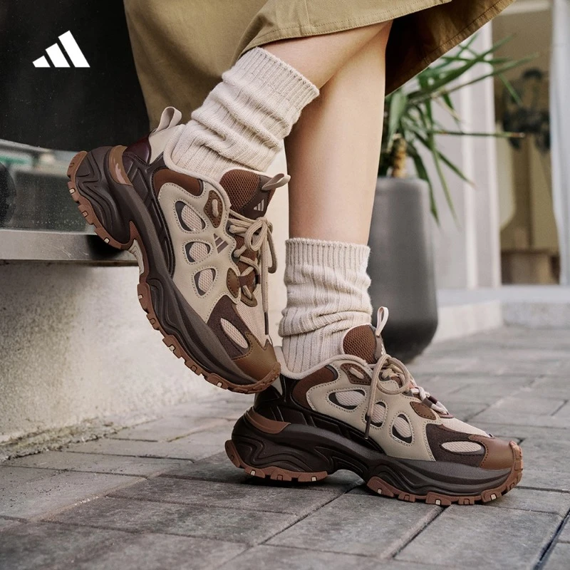 阿迪达斯下班鞋SHADOW VALLEY女款欧若风防滑厚底老爹鞋 JP8414