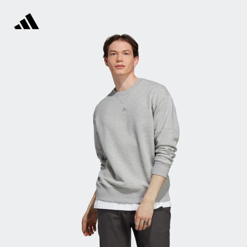 阿迪达斯男款运动圆领套头卫衣adidas M ALL SZN SWT IC9806