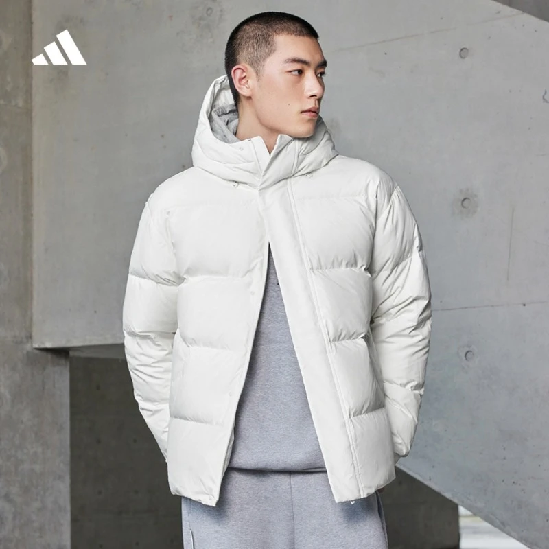 阿迪达斯官方 轻运动男女款600蓬鸭绒保暖连帽羽绒服好羽绒IV7563