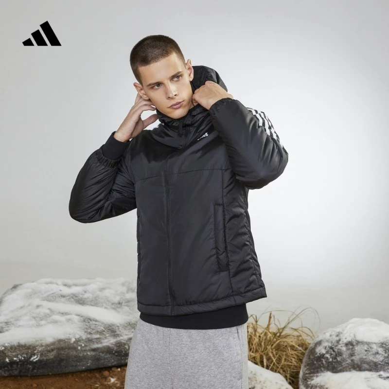 阿迪达斯官网男款运动休闲棉服 adidas SP ESS INS HO JKT GH4601