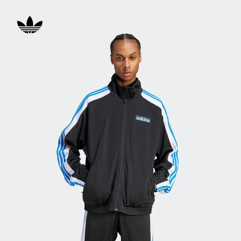 阿迪达斯官方三叶草 男款侧开排扣运动夹克外套 adidas IV5349