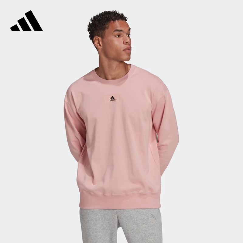 阿迪达斯官网男女同款居家运动休闲训练圆领卫衣adidas SP HE4349