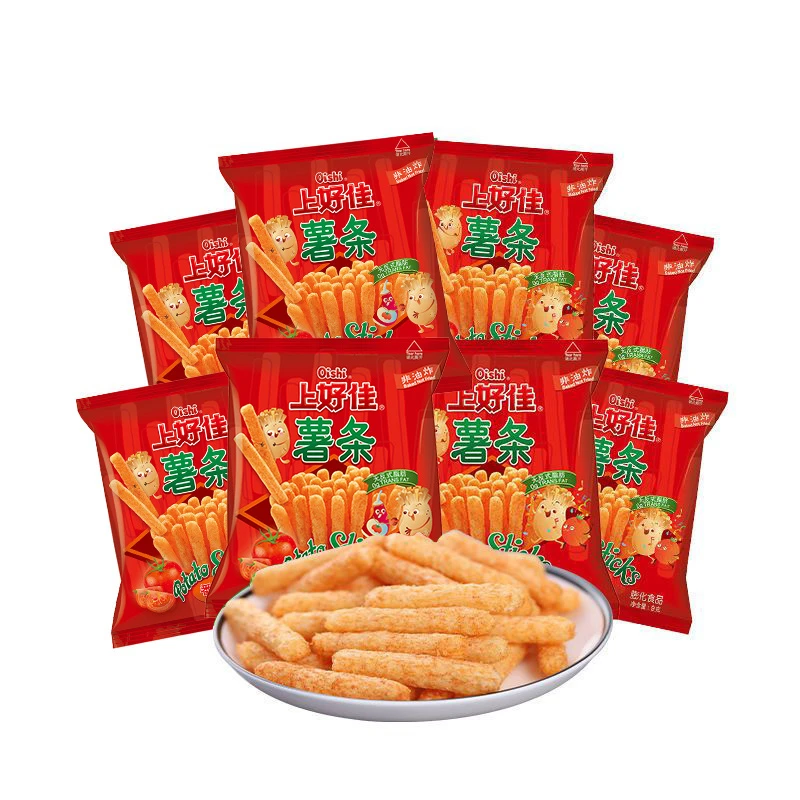 【上好佳】番茄口味薯条8g小包装零食薯条油炸发货膨化食品休闲解馋