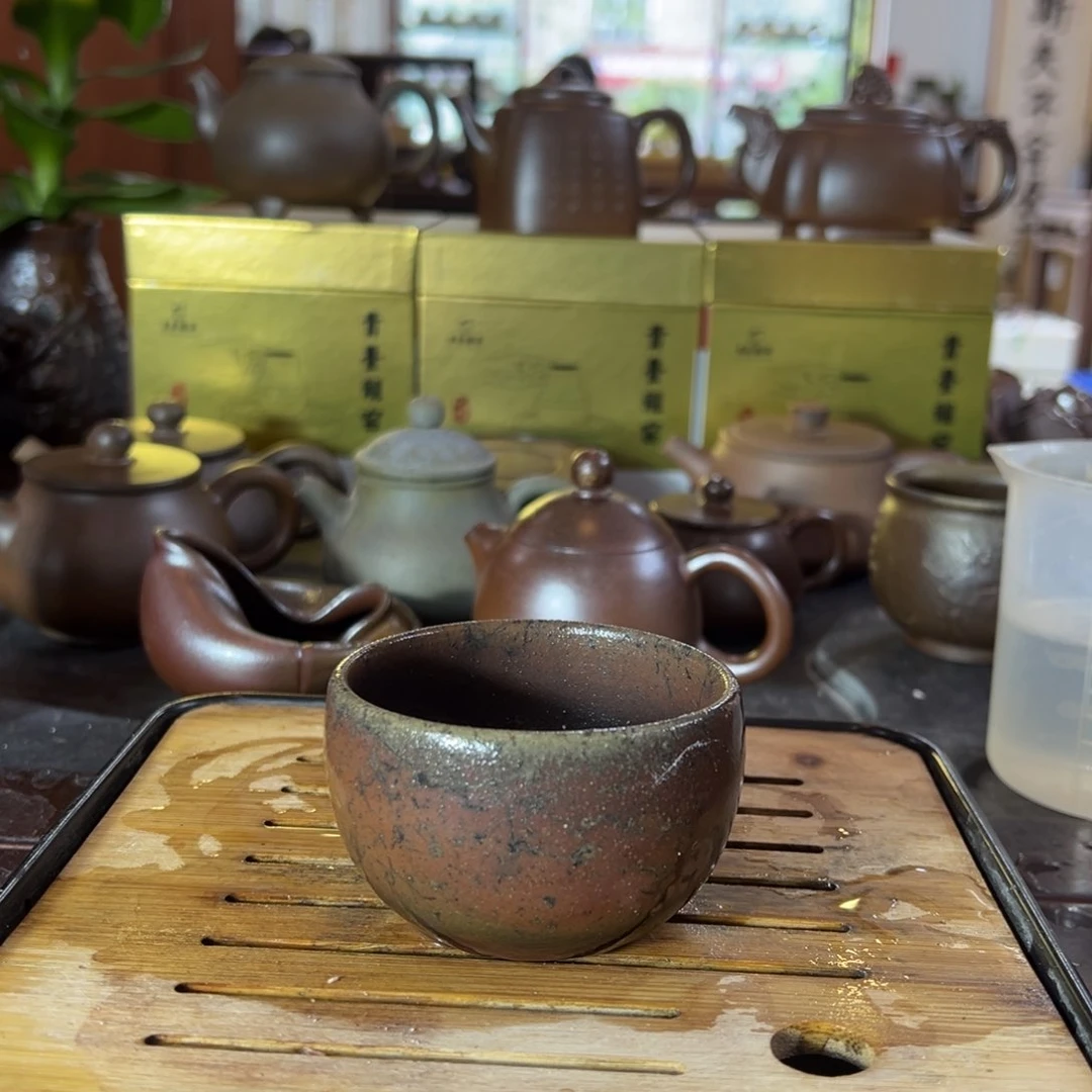 贵台龙窑柴烧茶杯A77