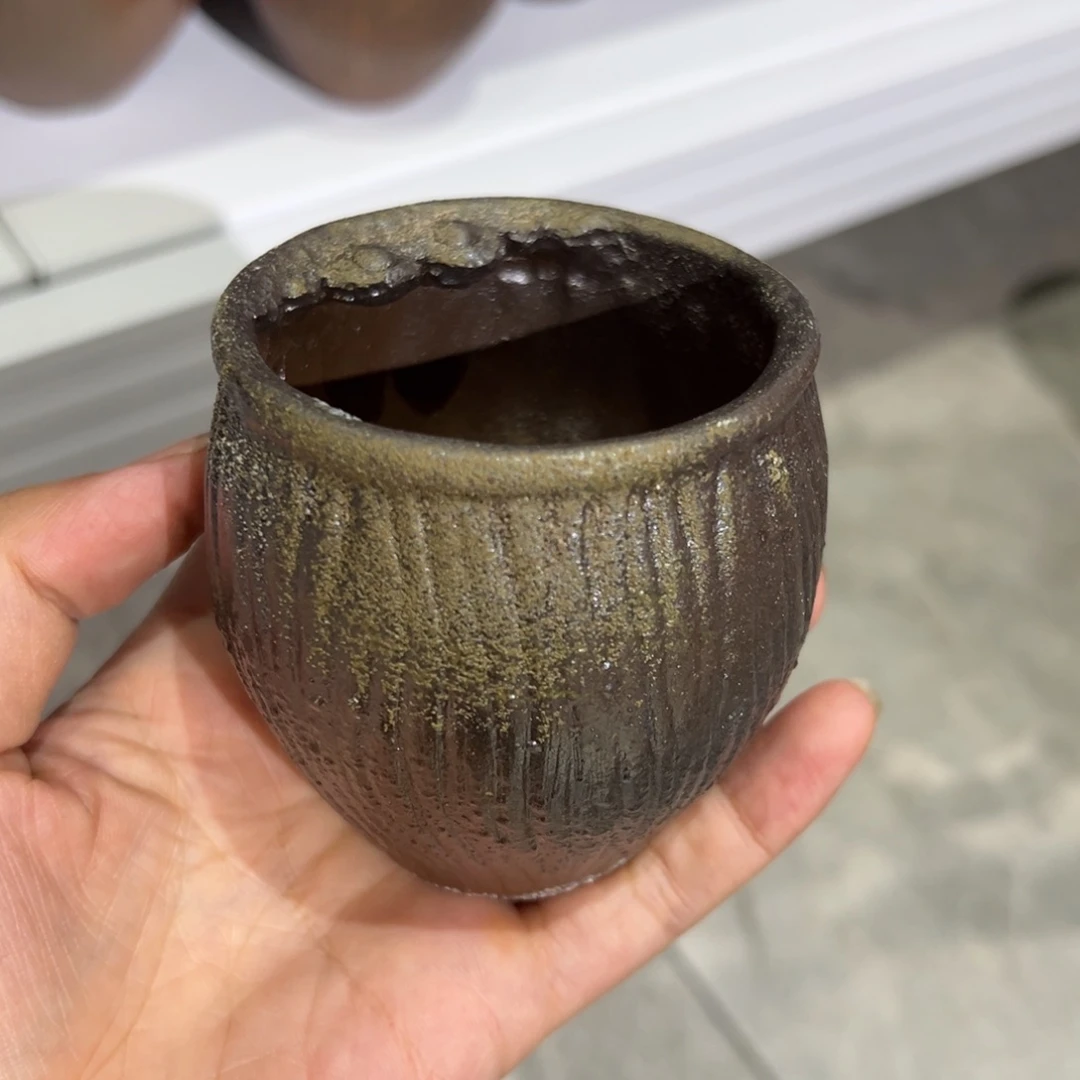 贵台龙窑柴烧茶杯A76