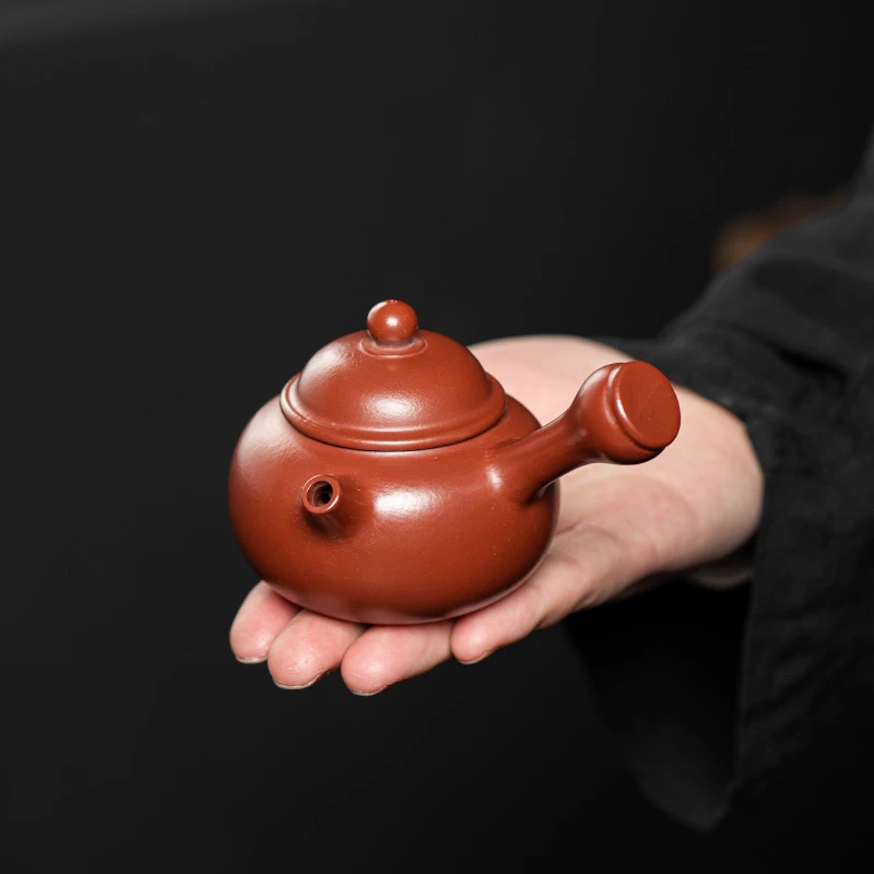 宜兴紫砂壶 原矿小煤窑 侧把壶纯手工单人泡茶壶家用小品功夫茶具