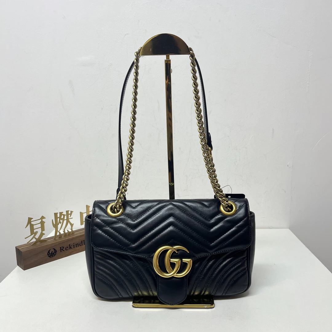 95新 GUCCI/古驰 复燃精选/古驰 黑金马蒙26