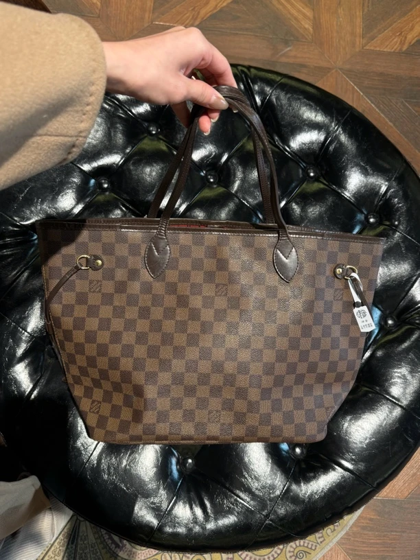 95新 LouisVuitton/路易威登 复燃精选/lv中号购物袋托特包