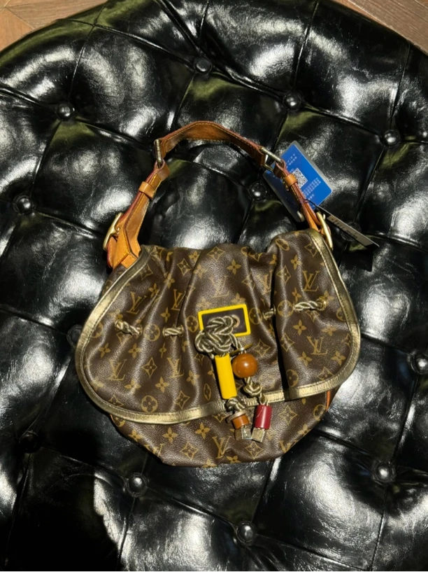 95新 LouisVuitton/路易威登 复燃精选/老花麦当娜手提包