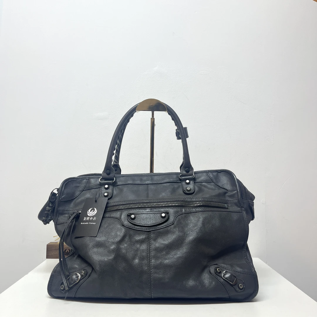 95新 Balenciaga/巴黎世家 复燃精选/巴黎世家 大象灰大号机车